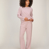 Striped Pyjama Long Sleeves, Pink