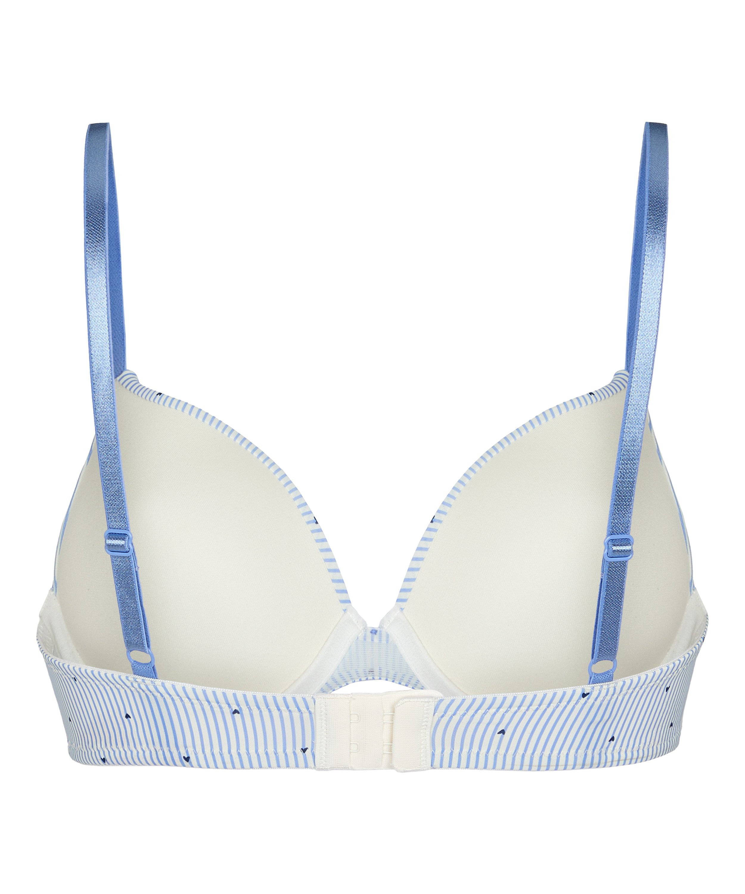 Plunge Padded Underwired Bra, Blue, main