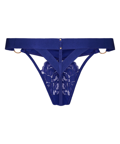 Emmeline Highleg Thong, Blue