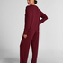 Pyjama Top Loose Pointelle, Red