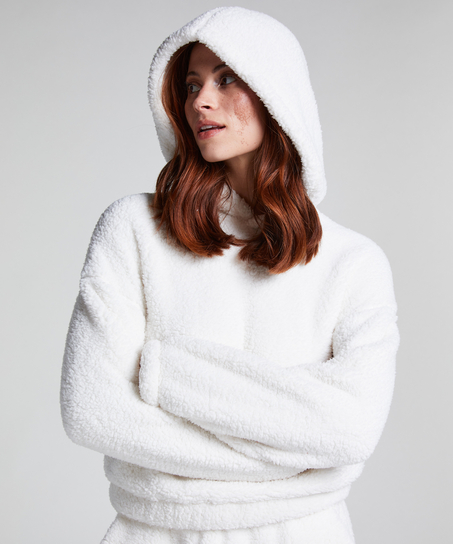 Snuggle Hoodie Fleece, White