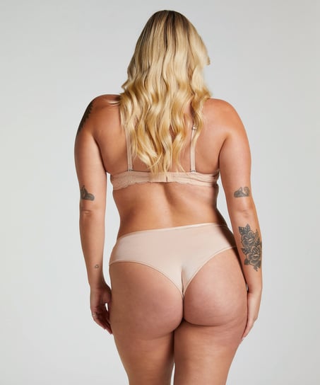Angie Padded Underwired Bra, Beige