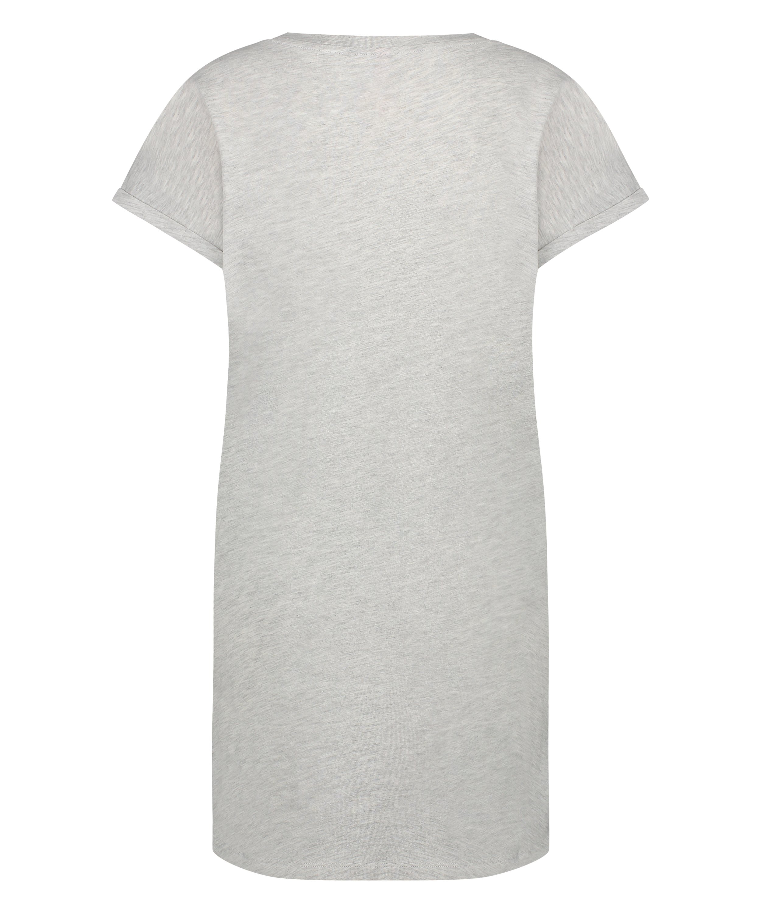 Round Neck Nightshirt, Gray, main