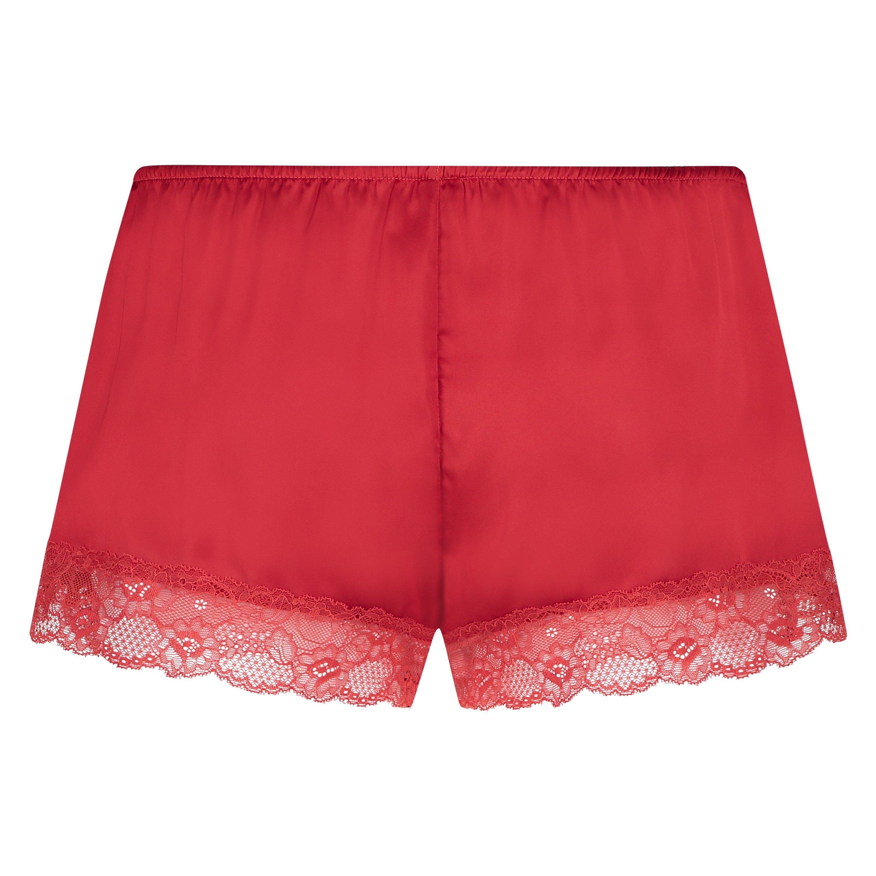 Satin pyjama shorts, Red, main