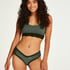 V-shaped Brazilian knickers mesh, Green