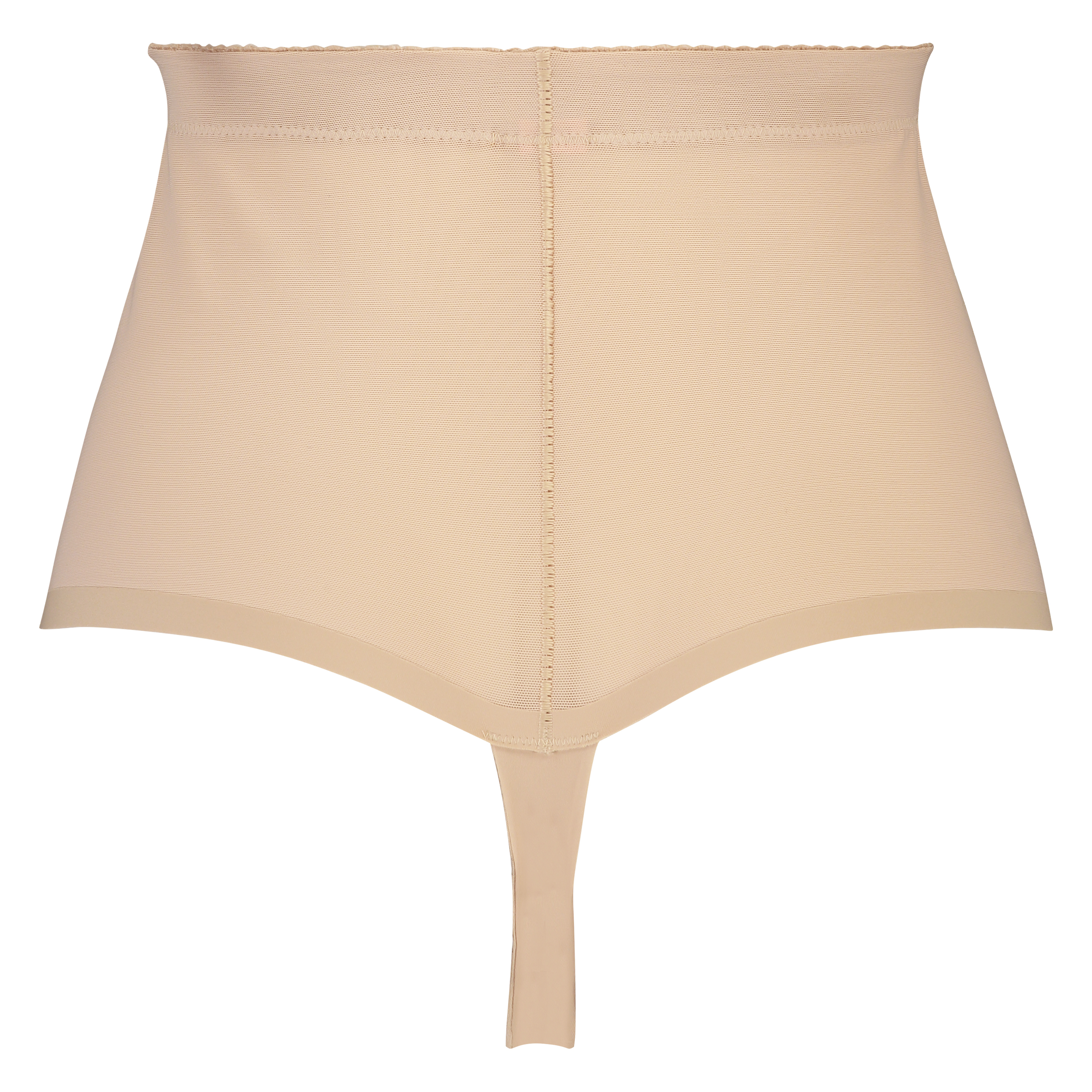 Sculpting scallop high waisted thong - Level 3, Beige, main