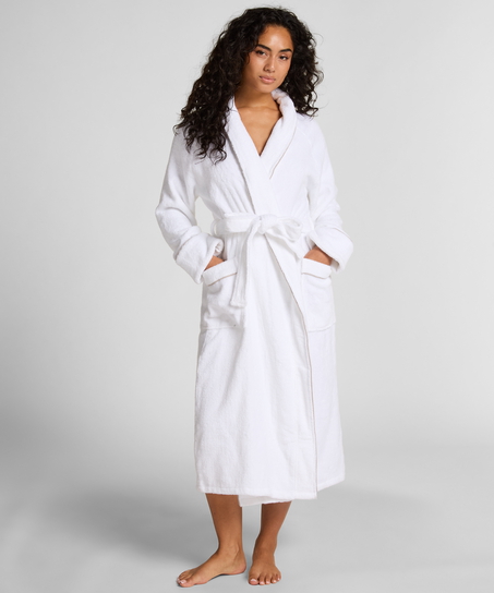 Toweling Robe, White