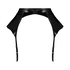 Private Wet Look Suspenders, Black
