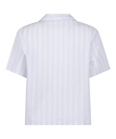 Striped Jacket Cotton, Purple