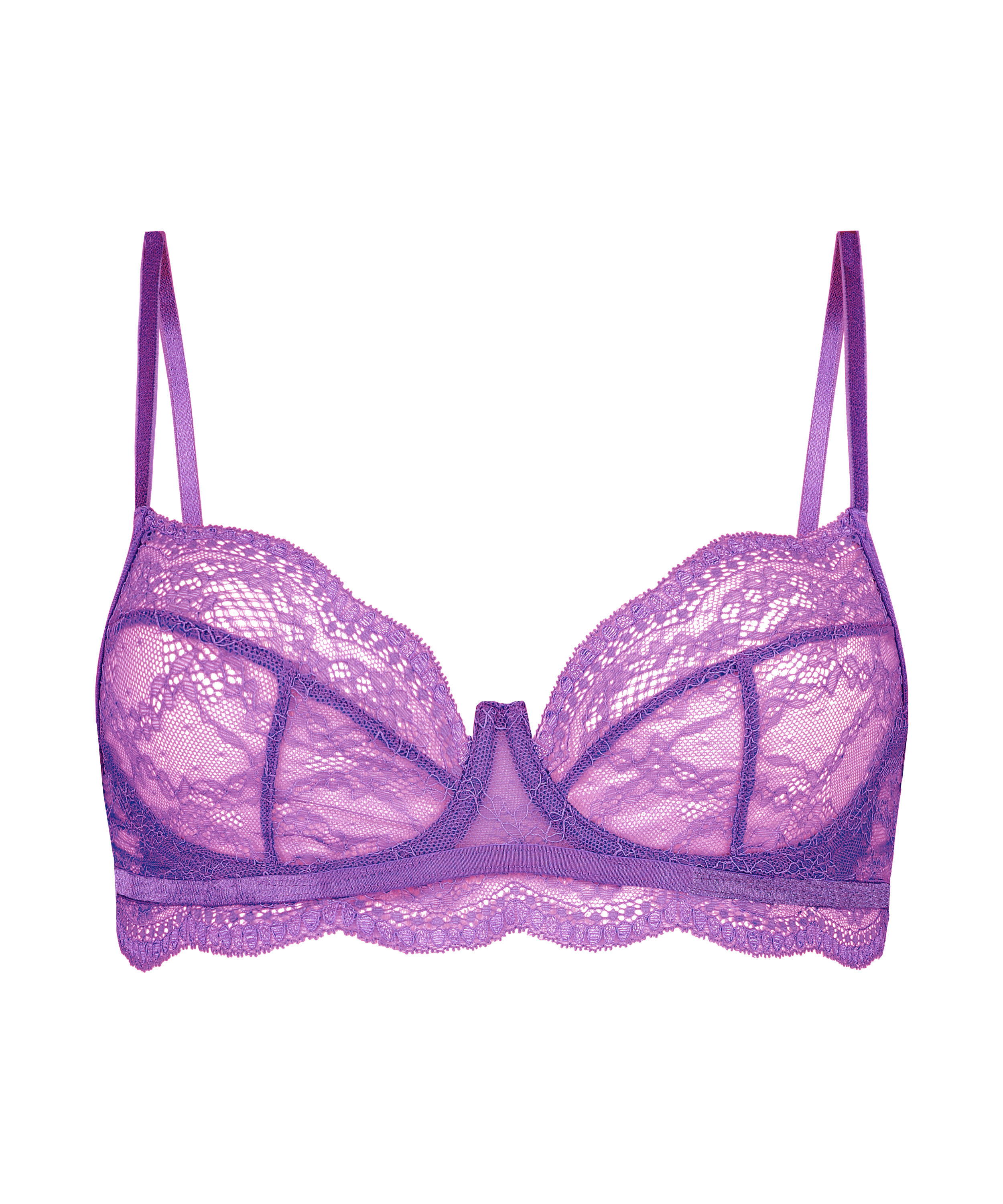 Isabelle Non-Padded Underwired Bra, Purple, main