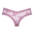 V-shaped Brazilian knickers mesh, Purple