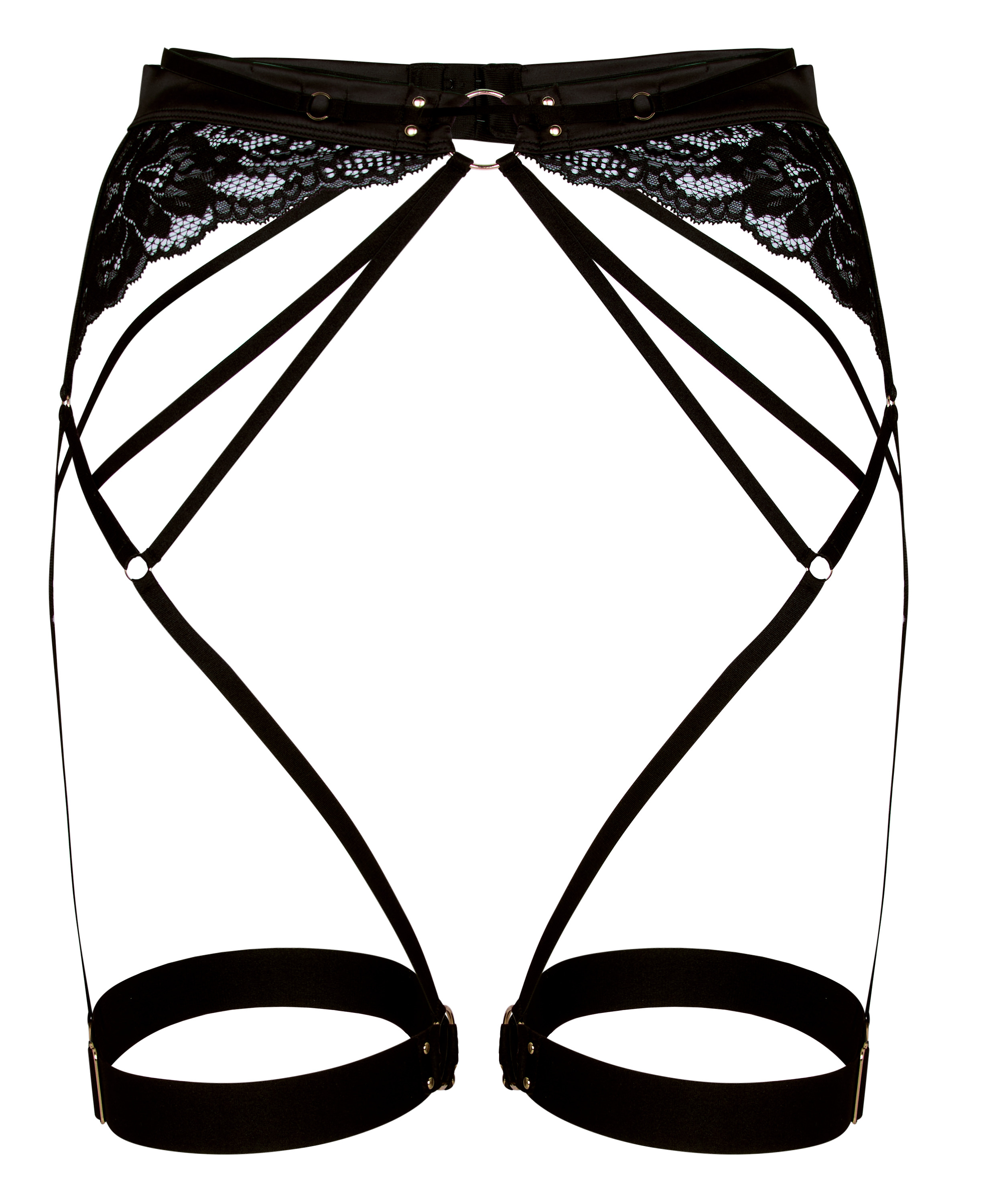 Emmeline Suspenderbelt, Black, main