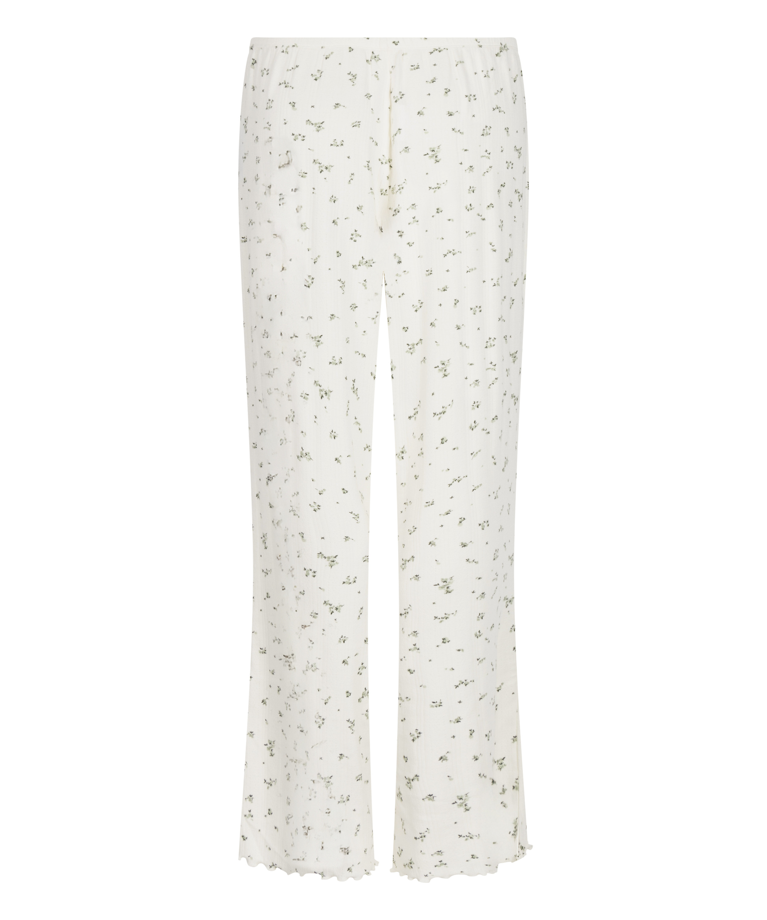 Pyjama Pant Loose Pointelle, White, main