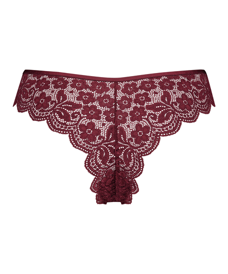 High leg Brazilian, Red