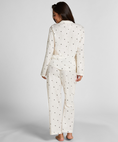 Pyjama Pant Mistletoe, White