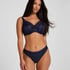 Lace Back Invisible Thong, Blue