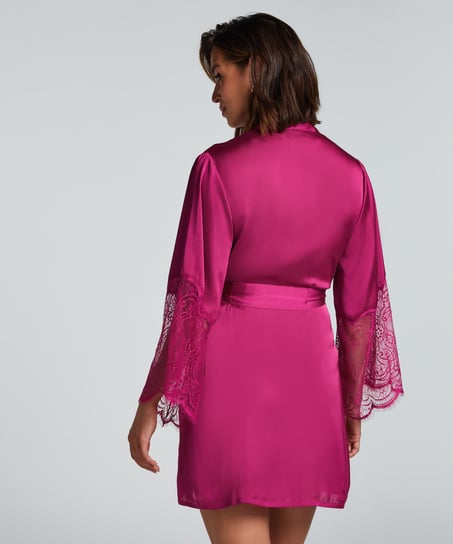 Satin Kimono, Pink