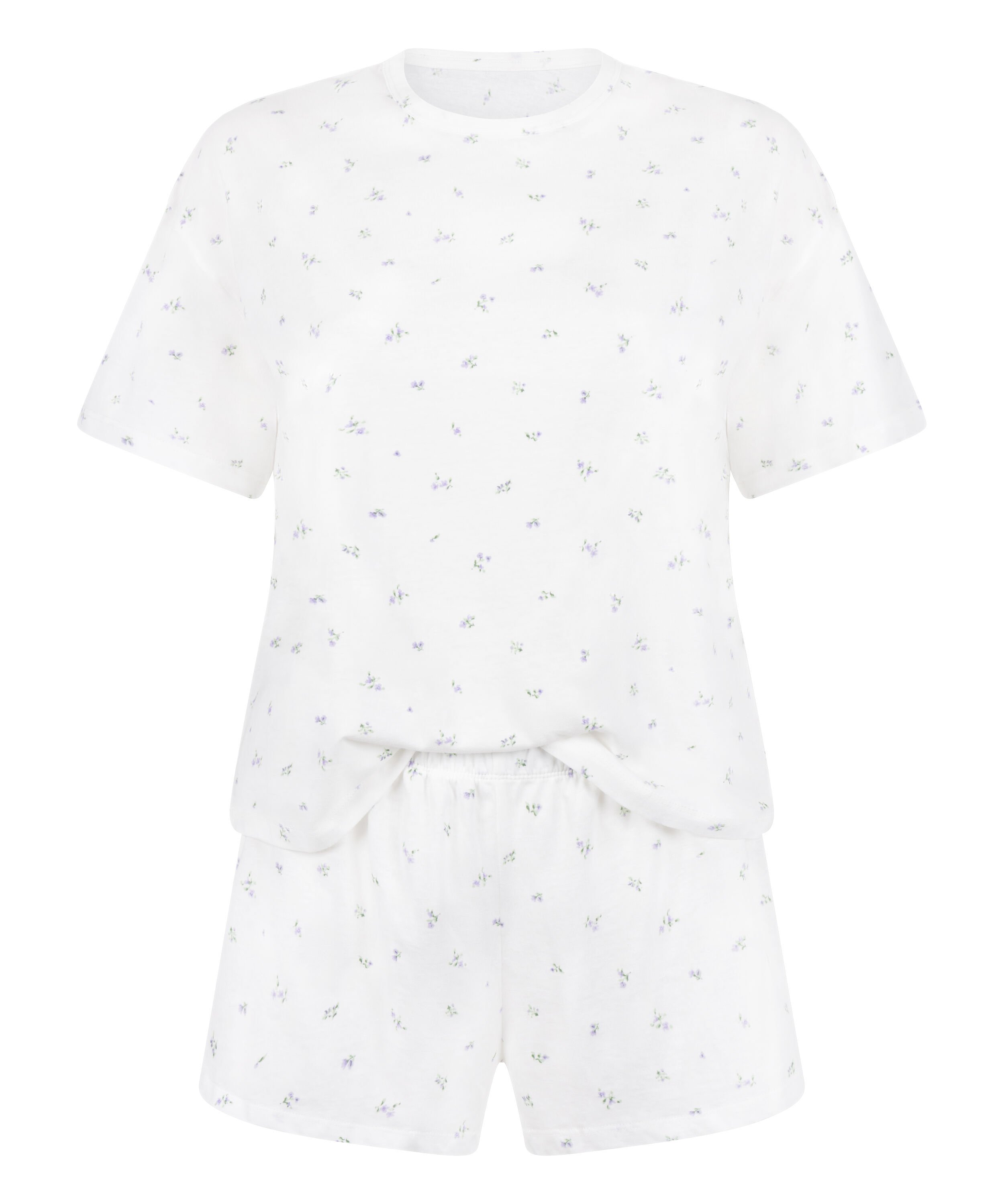 Pyjama Set Cotton, White