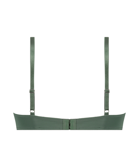 Plunge Padded Underwired Bra, Green