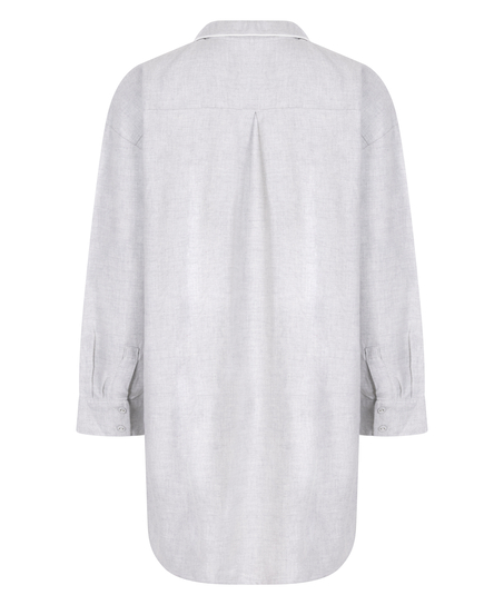 Flannel Nightshirt, Gray