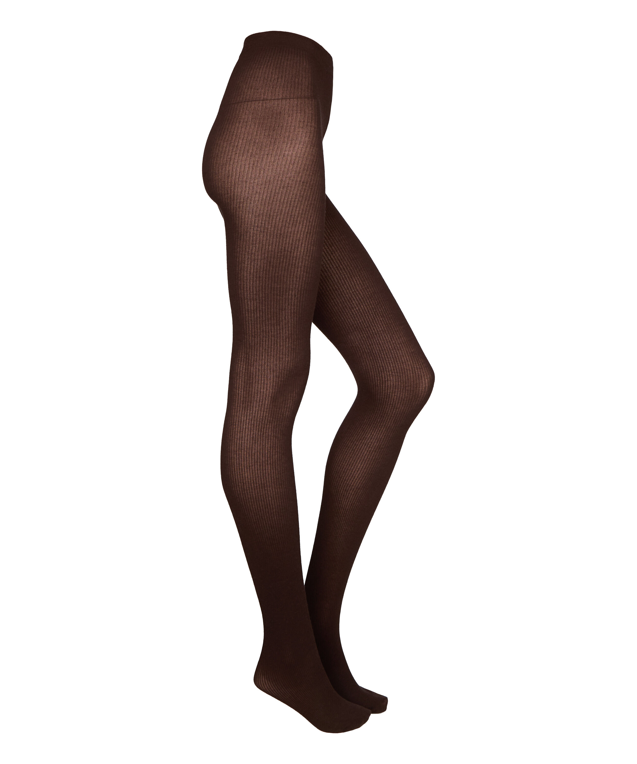 Tight Rib Knit Cashmere Blend, Brown