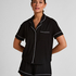 Pyjama Jacket Jersey Essential, Black