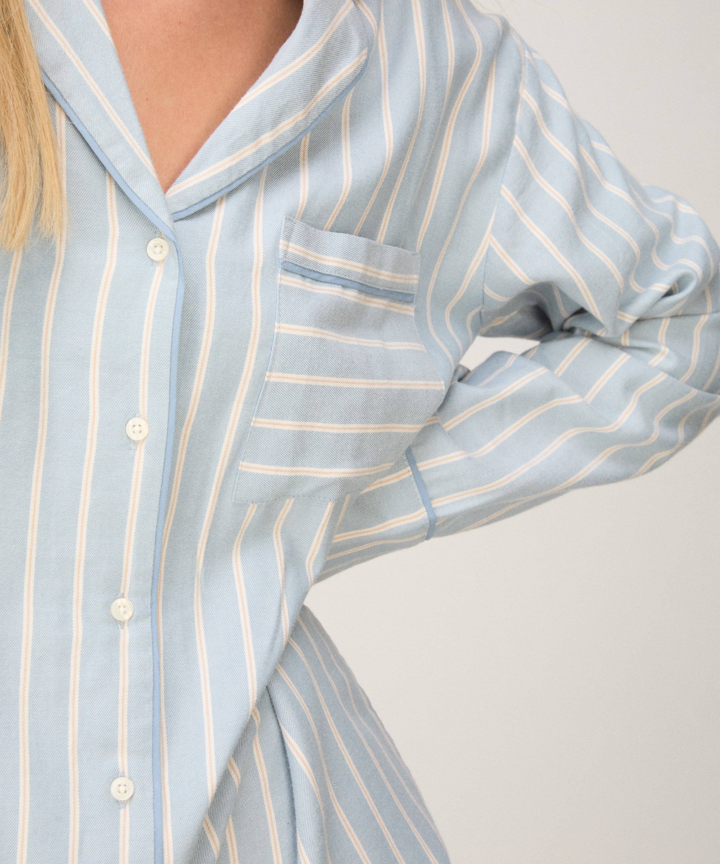 Nightshirt Stripe, Blue, main