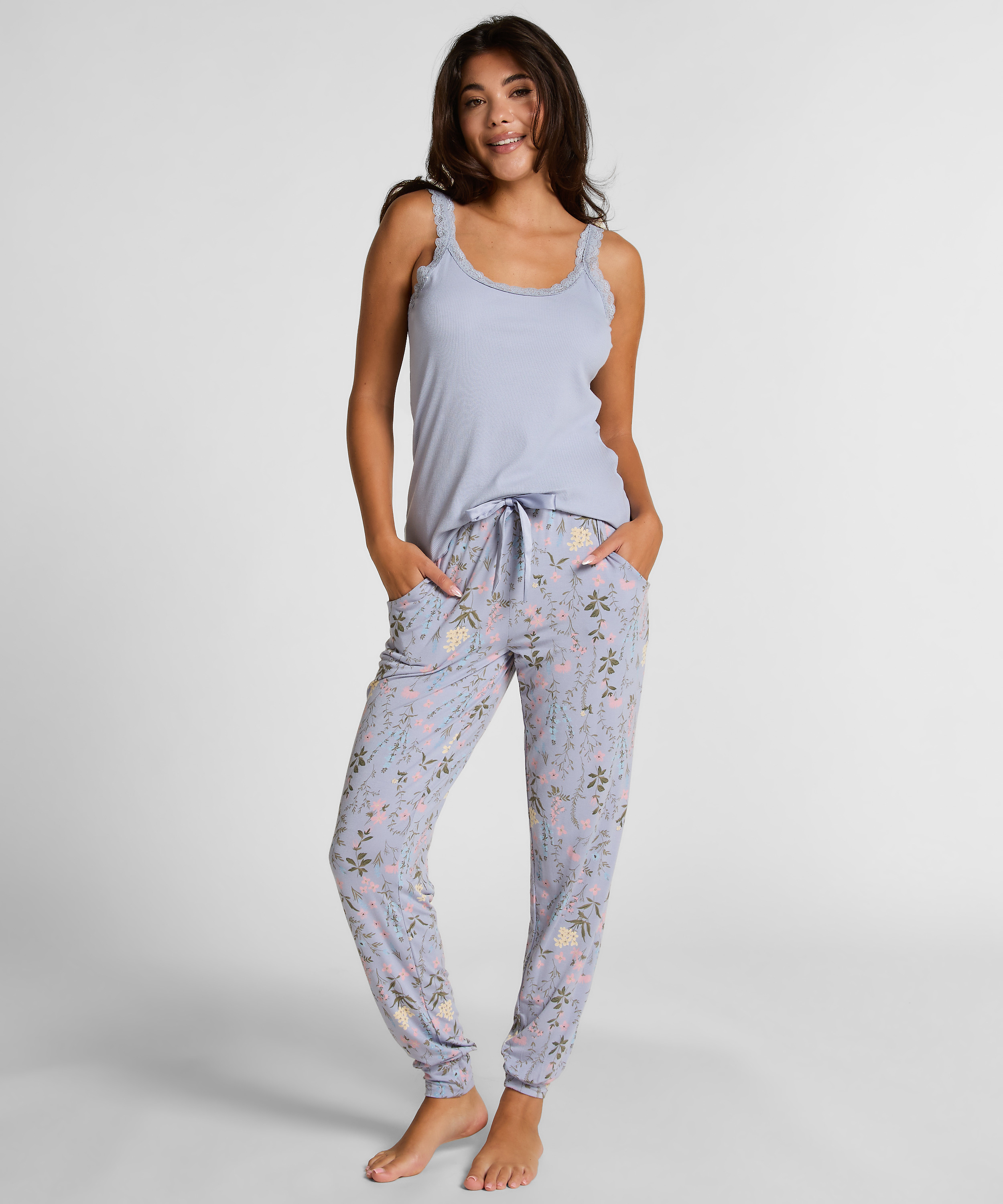 Petite Pyjama Bottoms, Purple, main