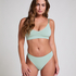 Dianne High Leg Thong, Green
