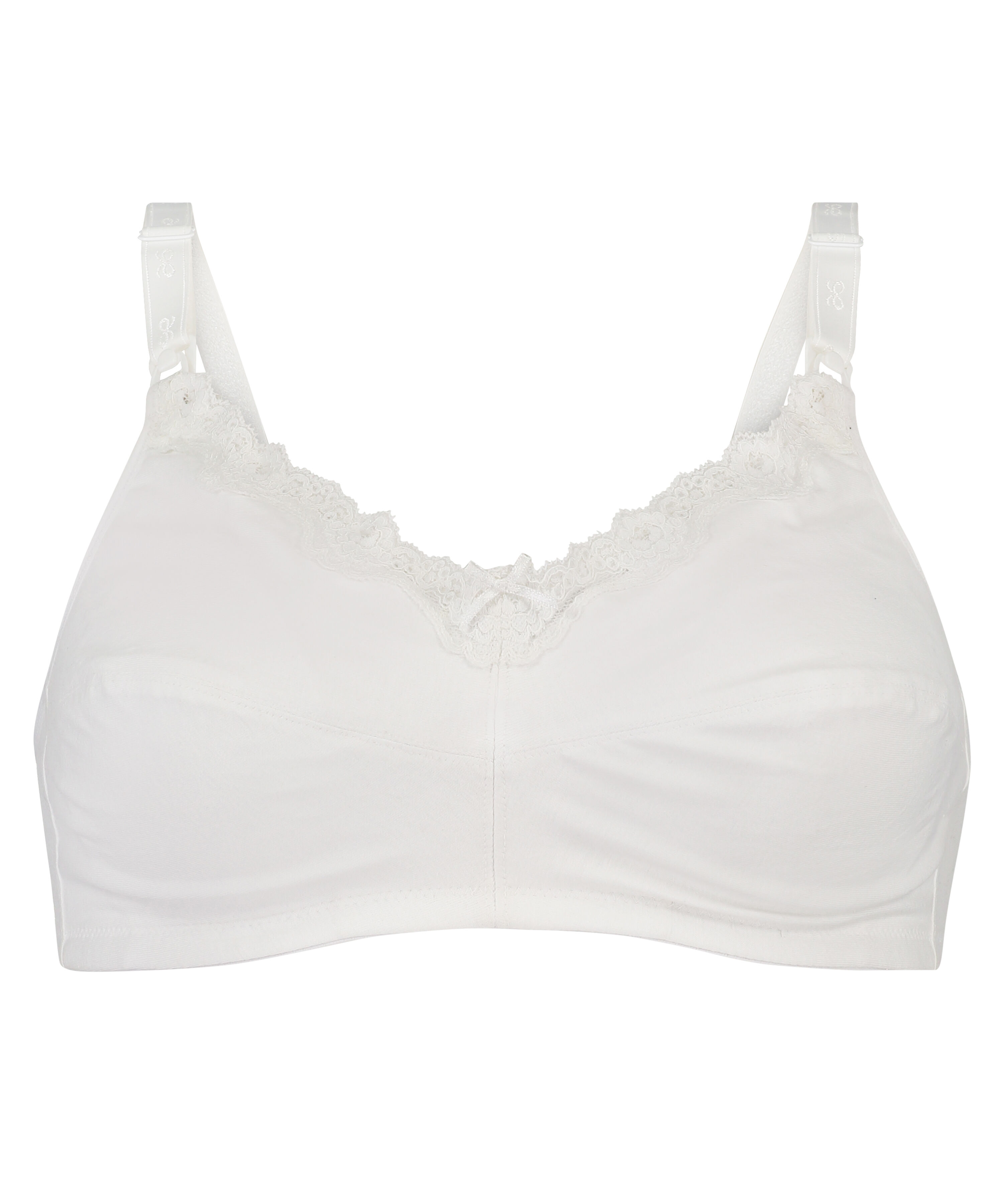 Non-Padded Nursing Bra, White