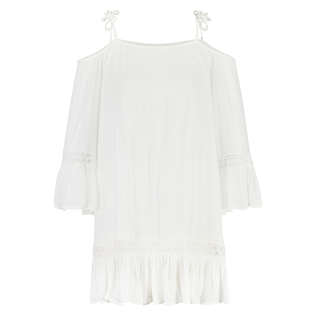 Off Shoulder Tunic, White