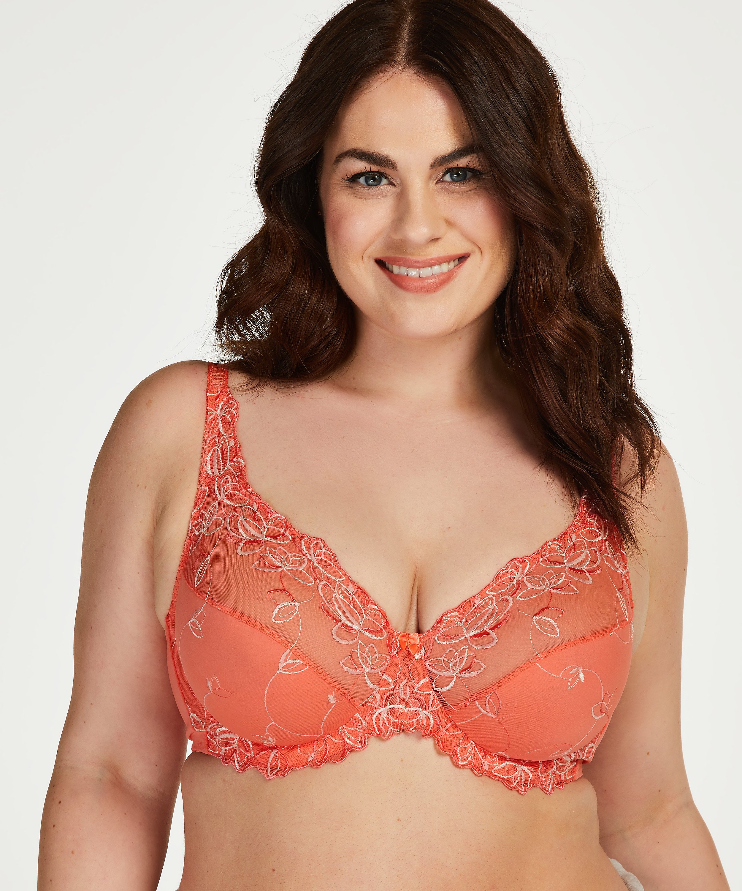 Diva Non-Padded Underwired Bra, Pink, main