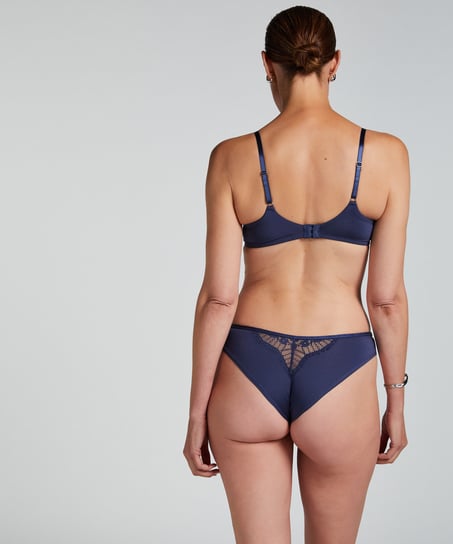 Pearlene Non-Padded Underwired Bra, Blue