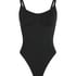 Seamless Enhancing High Leg Body, Black