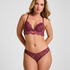 Padded Underwired Longline Bra Naomi, Purple