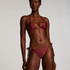 Yucatan High-Leg Bikini Bottoms, Red