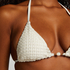 Maui Triangle Bikini Top, White