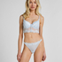 Laila Padded Underwired Longline Bra, Blue