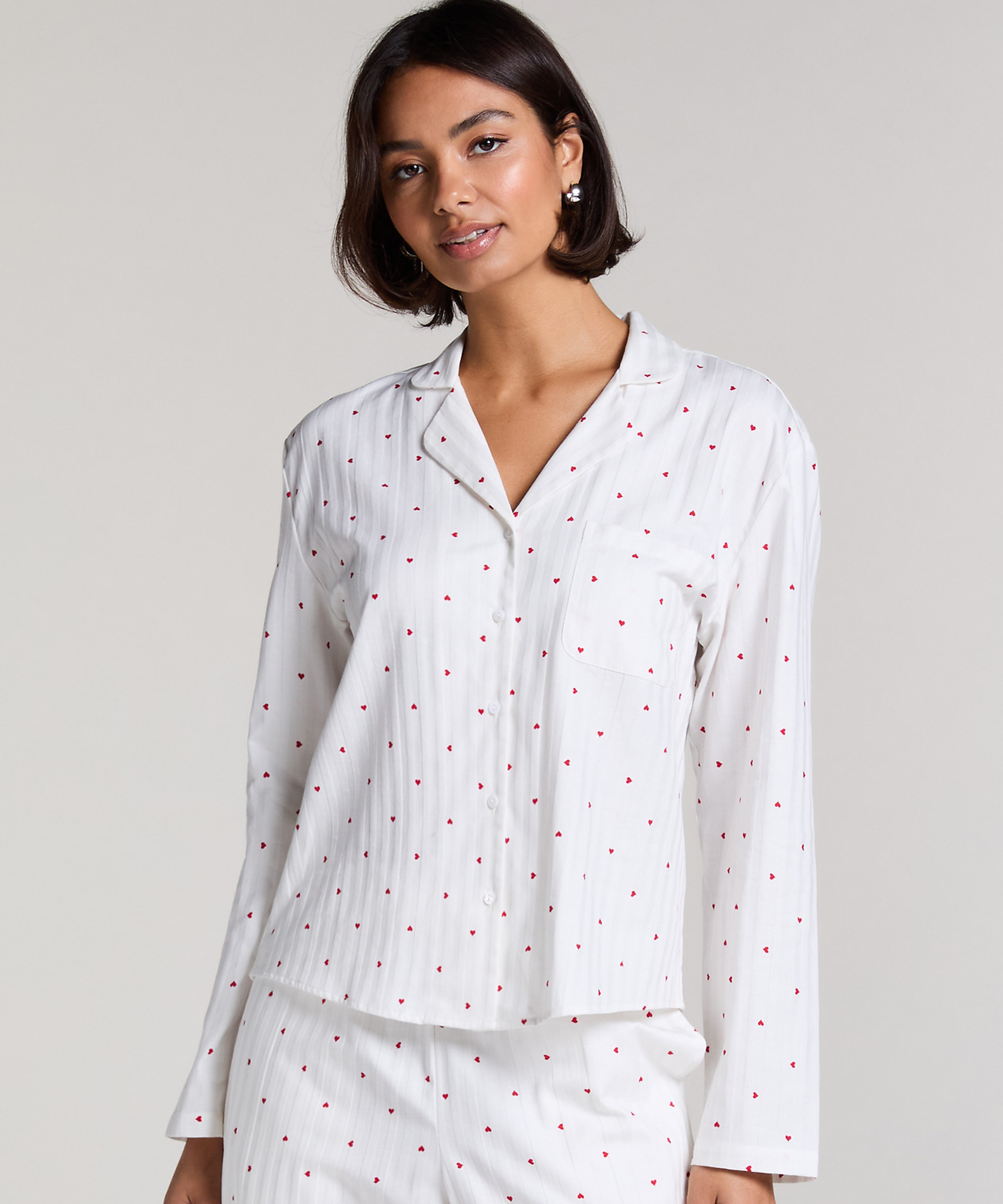 Jacquard Jacket Longsleeve, White, main