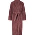 Long Fleece Bathrobe, Purple
