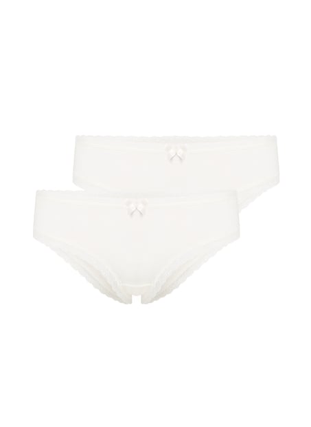 3-pack Georgia Cotton Brazilian shorts, White