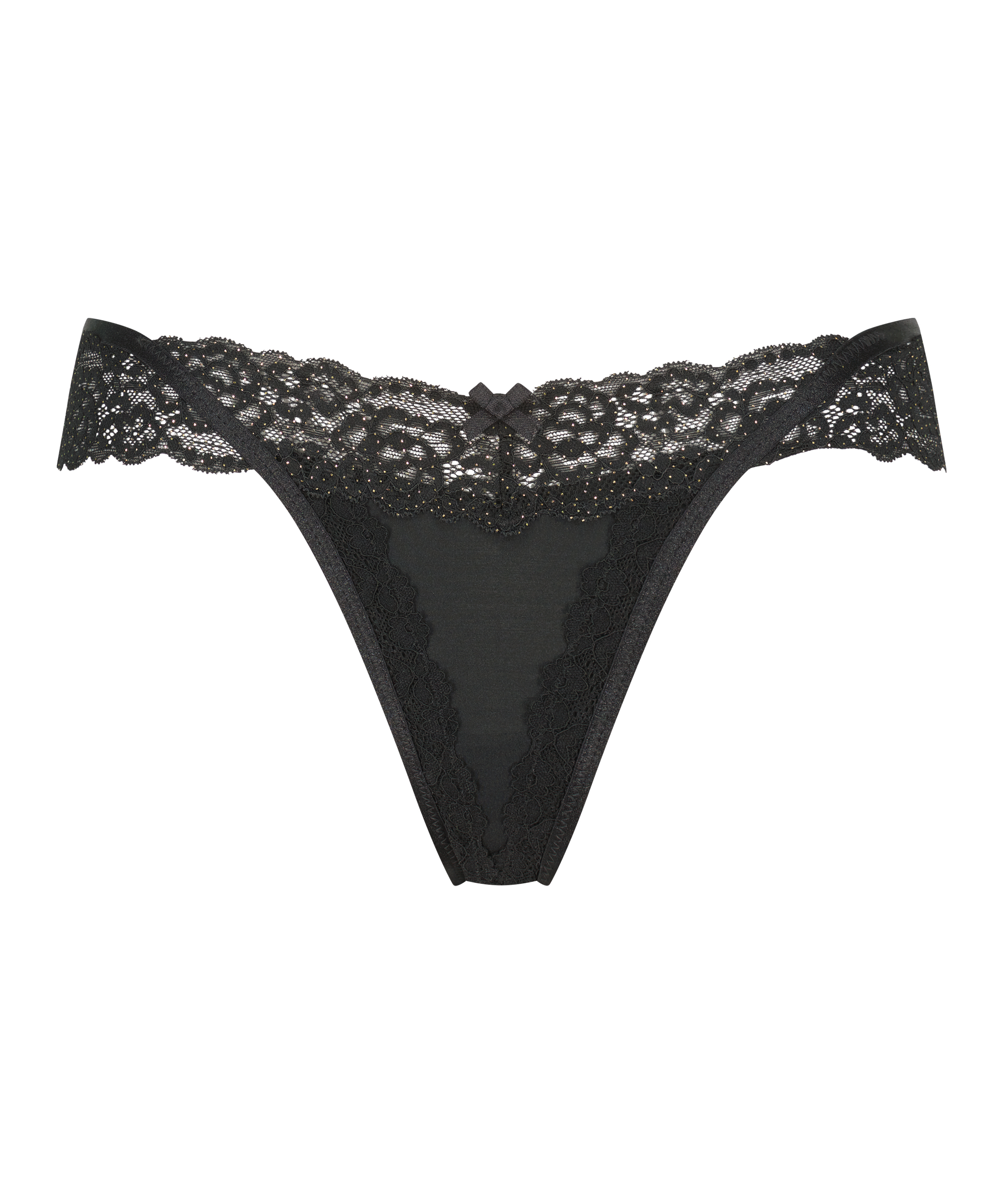 Willow Low RiseThong, Black, main