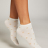 2 Pairs Lurex Socks, White