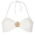 Bandeau Bikini Top Crinkle, White