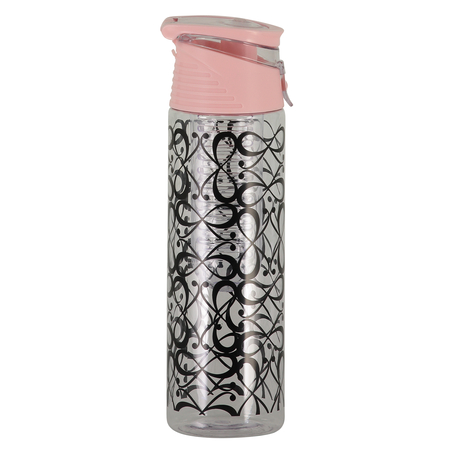 Patched Infused Water Bottle, Pink