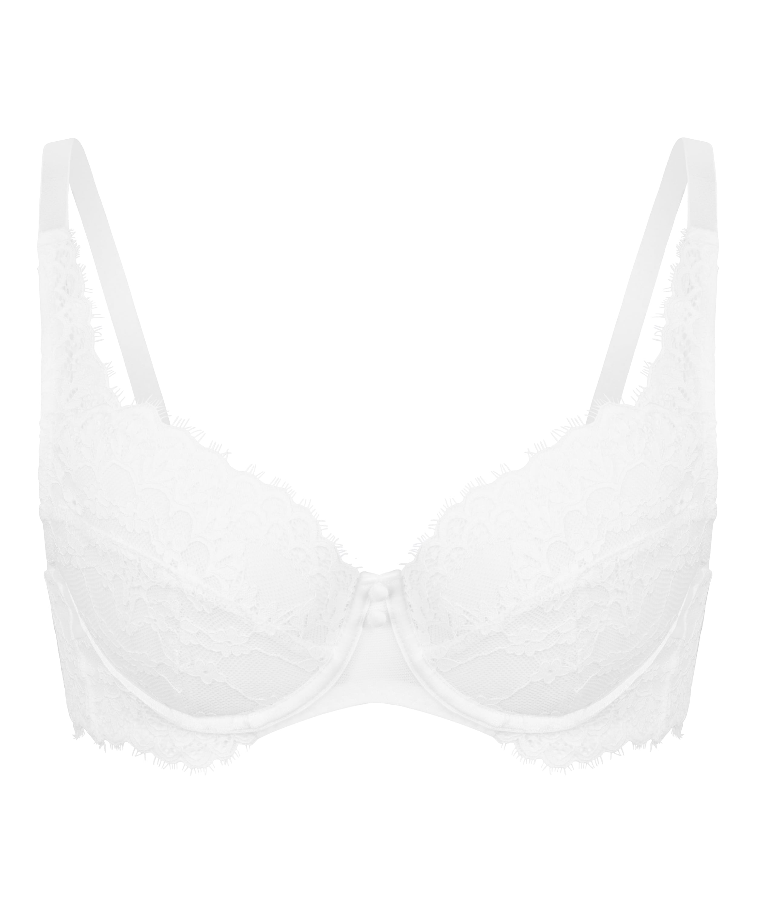 Daisy Non-Padded Underwired Bra, White, main