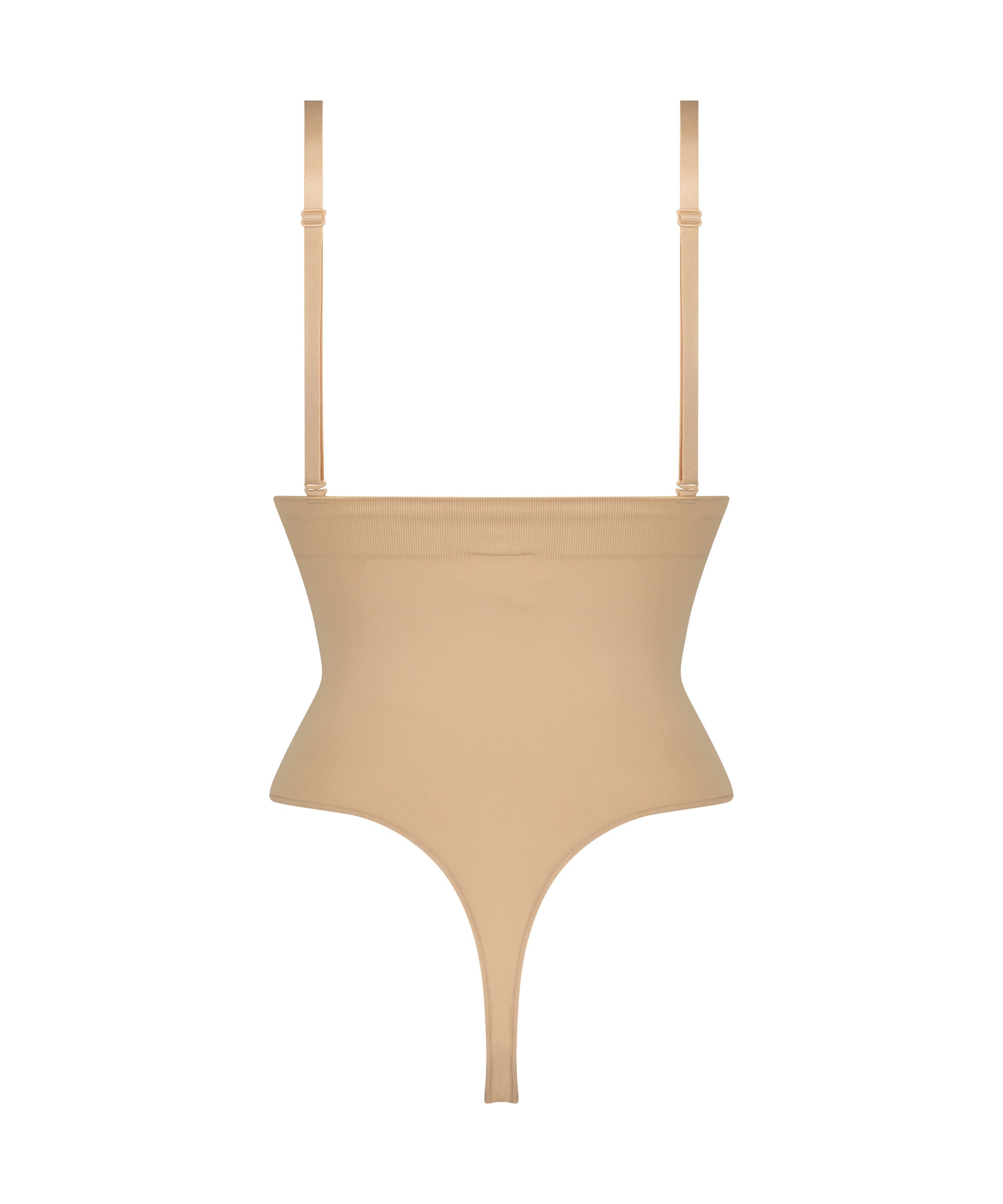 Seamless Enhancing High Waisted Thong, Beige, main