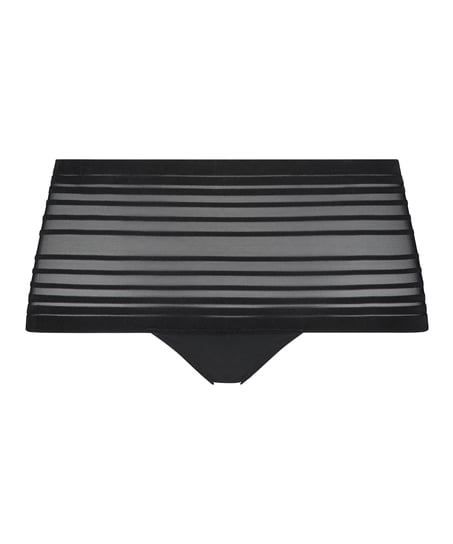 Invisible high thong, Black