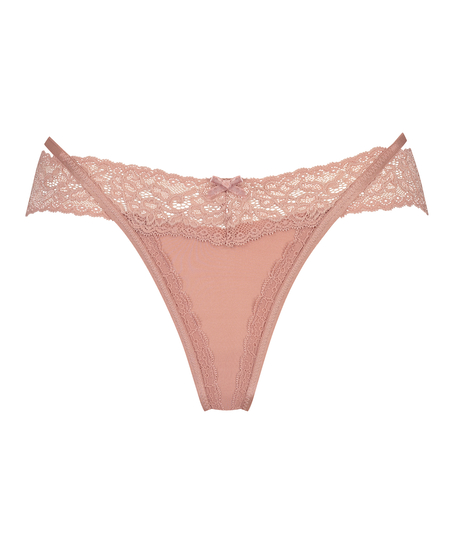 Elliena Extra Low V Thong, Pink