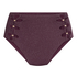 Panama High Waisted Bikini Bottom, Purple